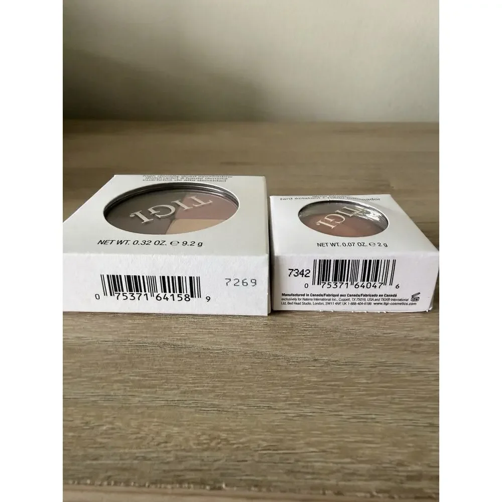 TIGI Cosmetics Glow Blush + High Density Quad Eyeshadow Set Unused New